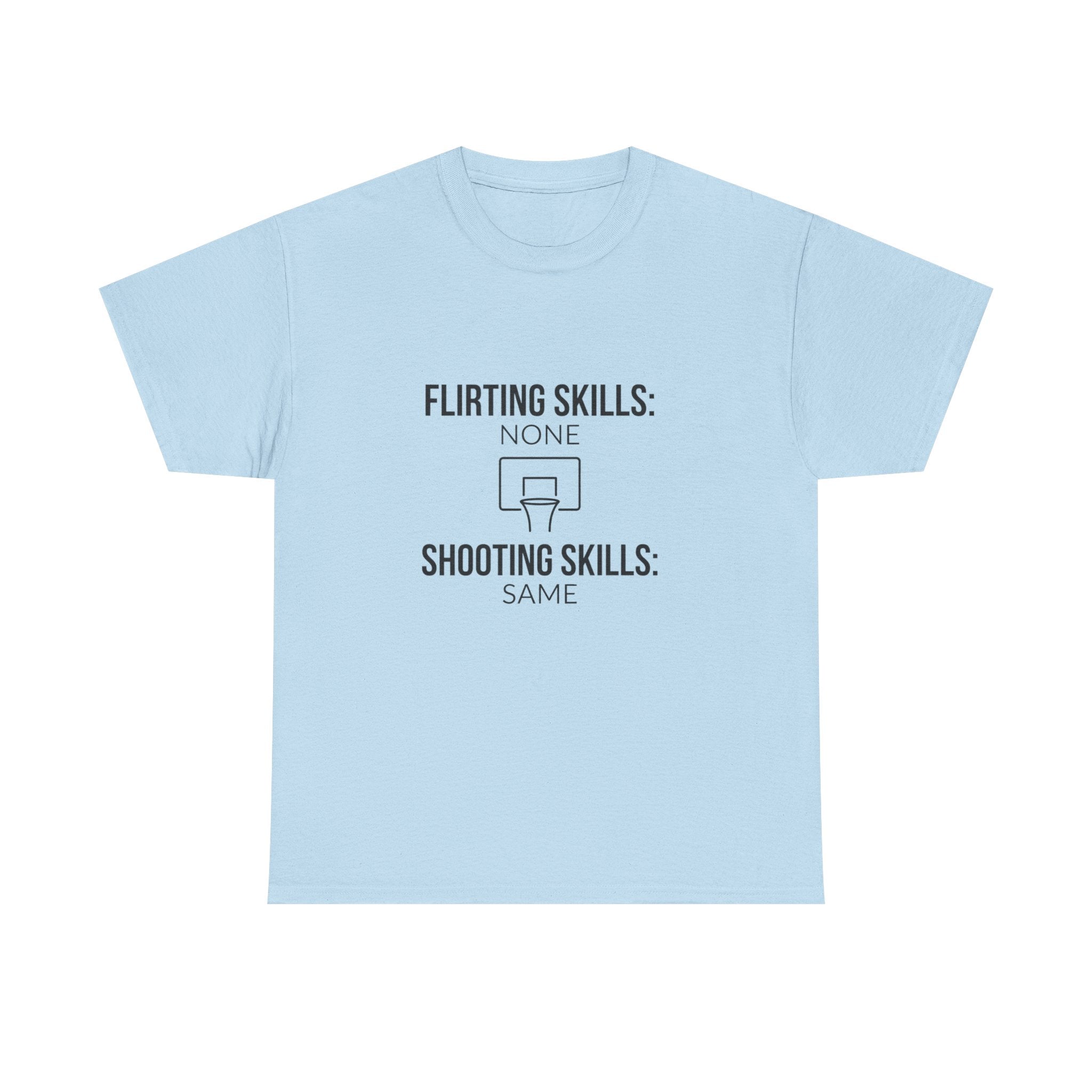 “Flirting Skills: None / Shooting Skills: Same”