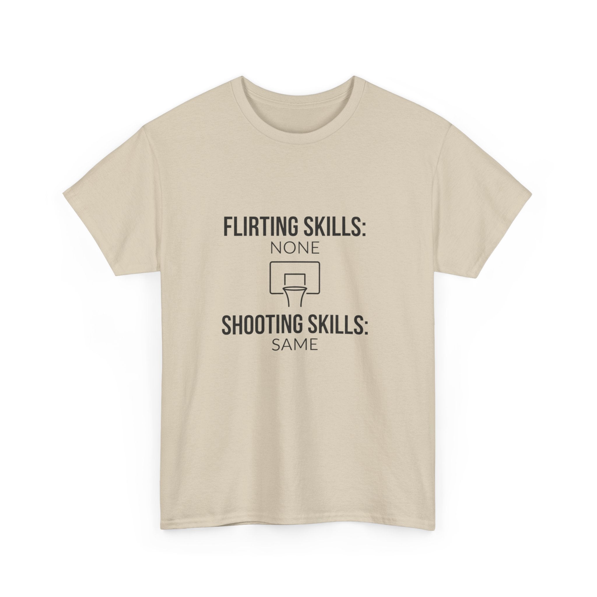 “Flirting Skills: None / Shooting Skills: Same”