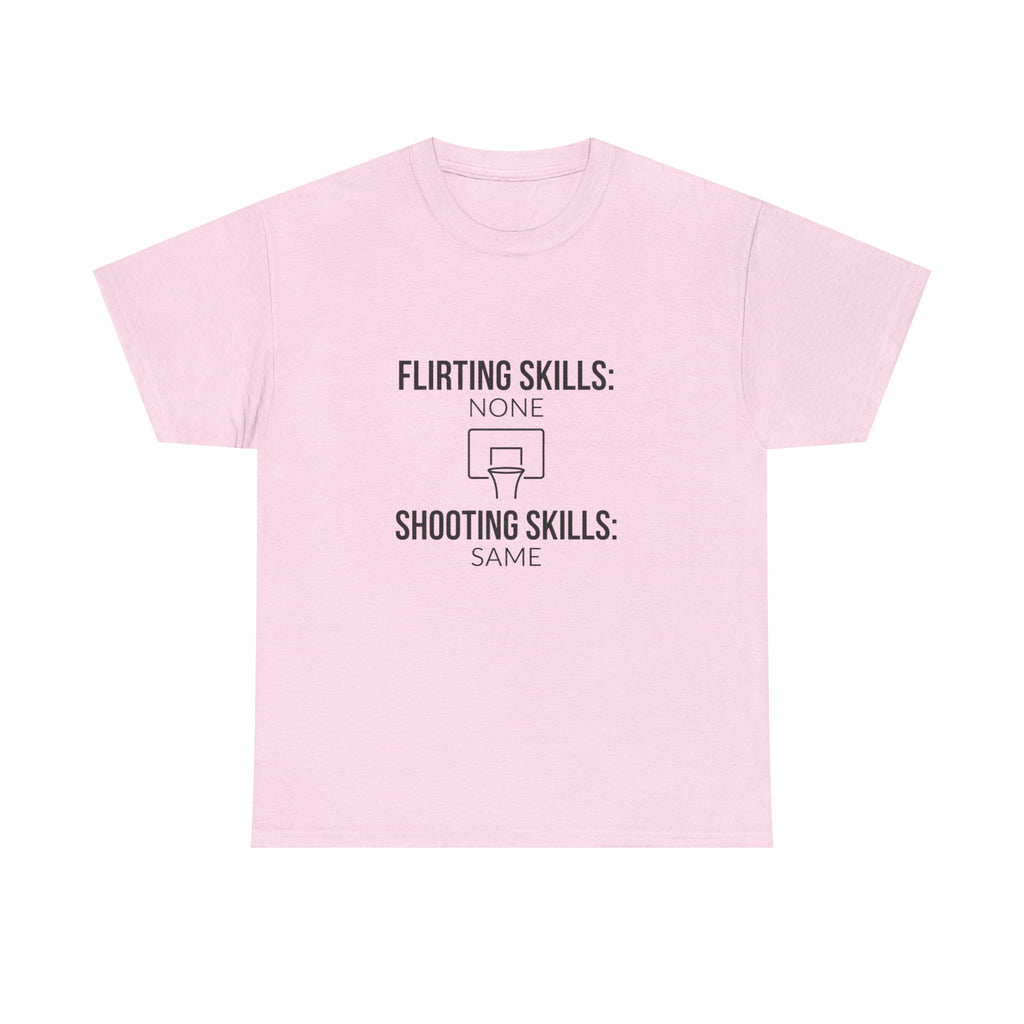 “Flirting Skills: None / Shooting Skills: Same”