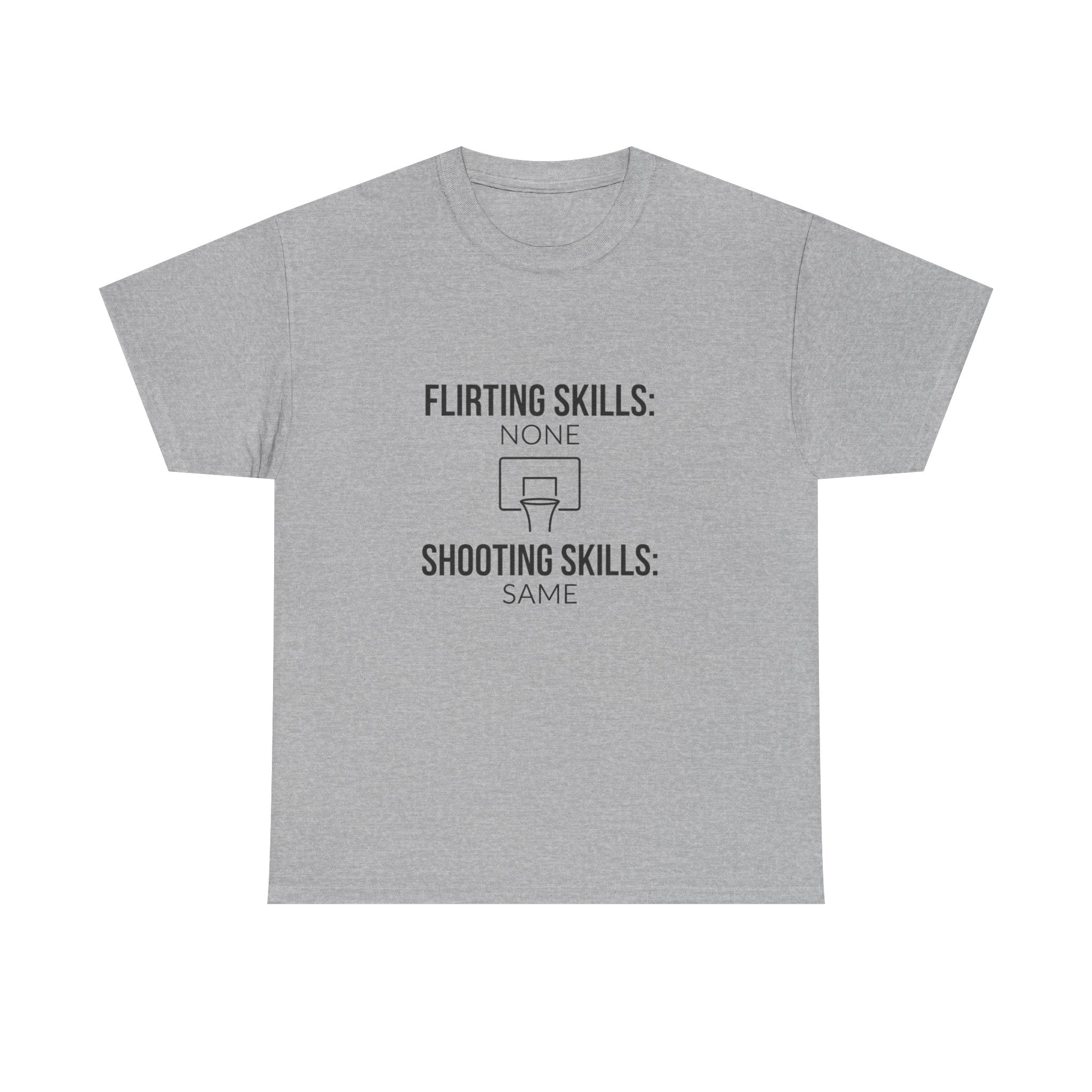 “Flirting Skills: None / Shooting Skills: Same”
