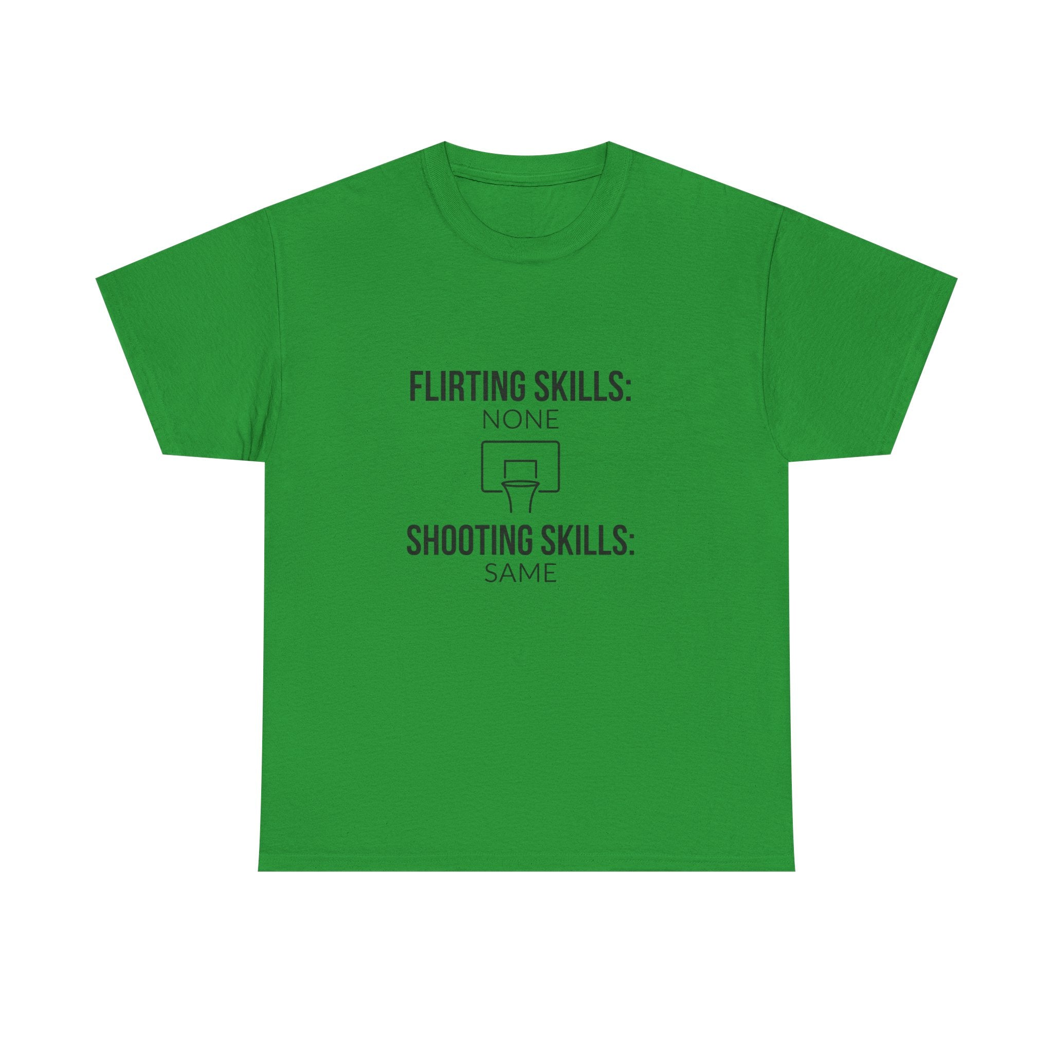 “Flirting Skills: None / Shooting Skills: Same”