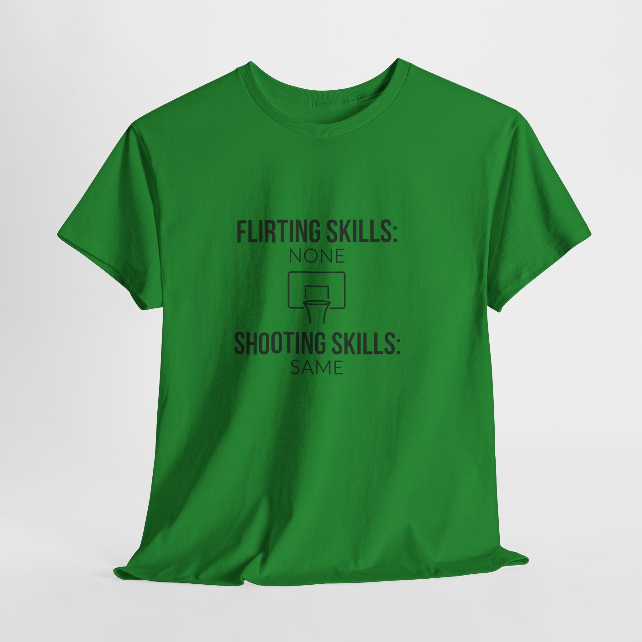 “Flirting Skills: None / Shooting Skills: Same”